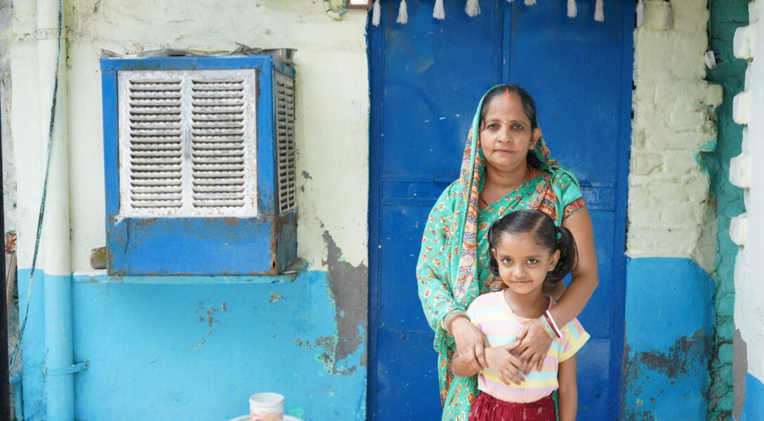 Mother and daughter in India