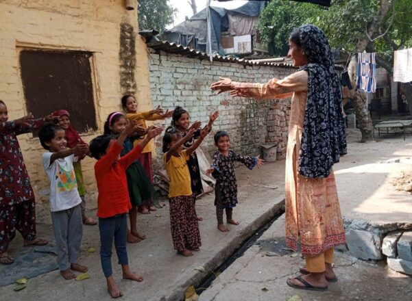 Community champion working with vulnerable children