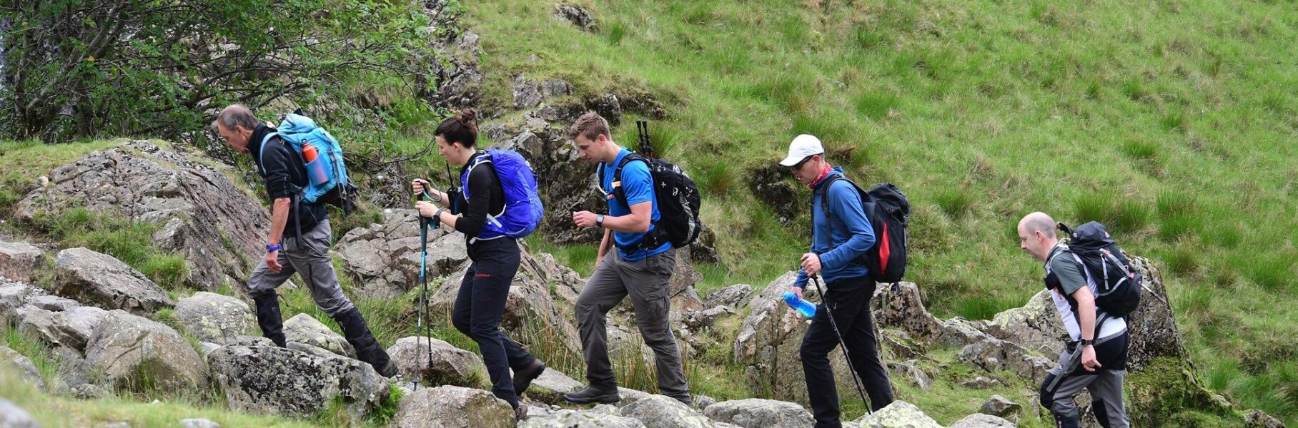 People taking part in Railway Children's Three Peaks By Rail