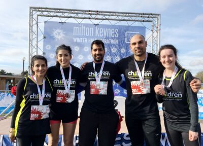 Group of marathon participants.