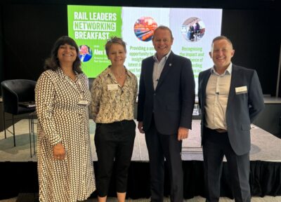 Speakers at Railway Children and Ashurst Rail Networking Breakfast