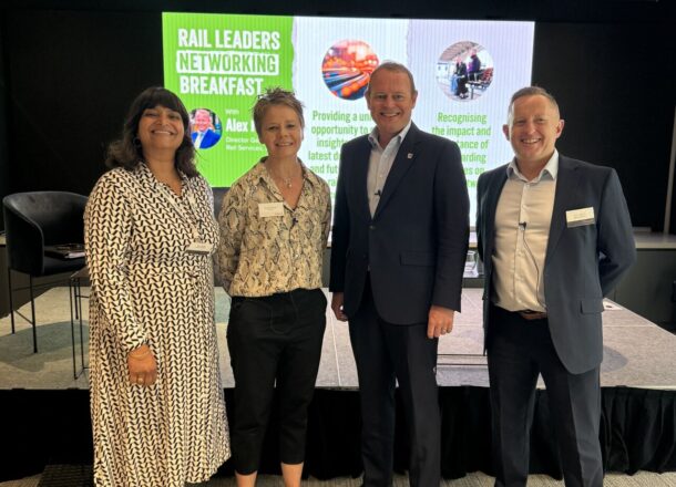 Speakers at Railway Children and Ashurst Rail Networking Breakfast