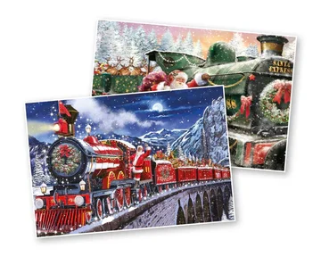 Railway Children rail-themed Christmas cards.
