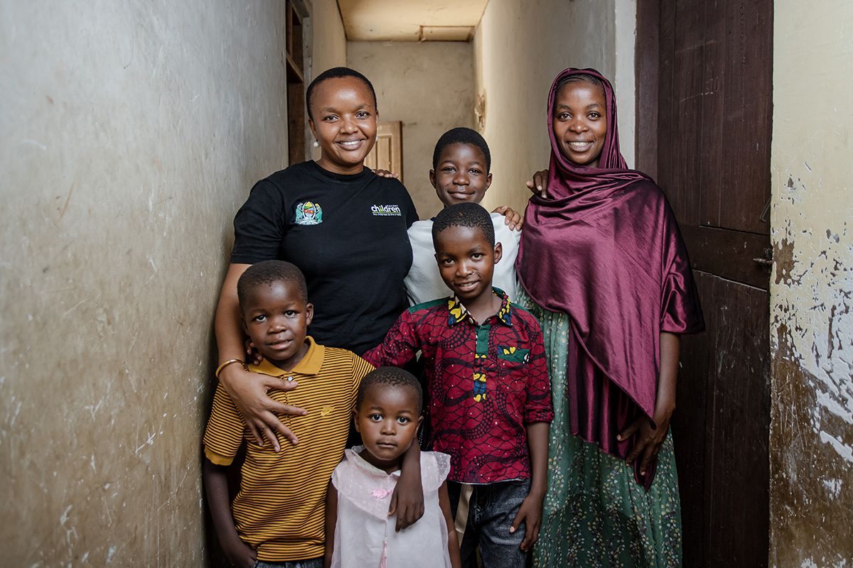 Young family benefiting from charitable initiatives that create opportunities for learning, growth and community support.
